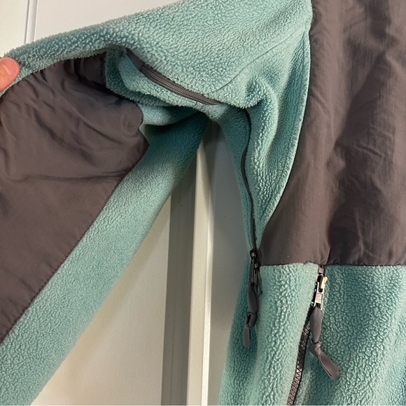 The North Face Women’s Denali Polartec Fleece Jacket Gray Teal Medium - Picture 3 of 14
